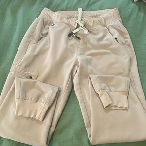 Zamora Jogger Scrub Pants color: bone